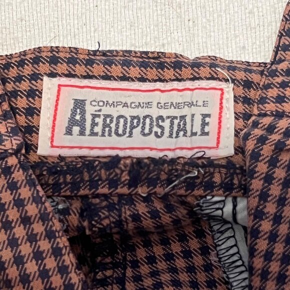 VNT Aeropostale 4 Houndstooth Pleated High-Waisted Shorts Cuffed Hem Y2K Career - Picture 3 of 16